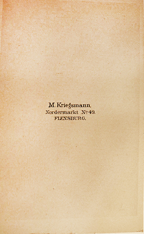 Flensburg CDV Kriegsmann_M Kindertrio verso