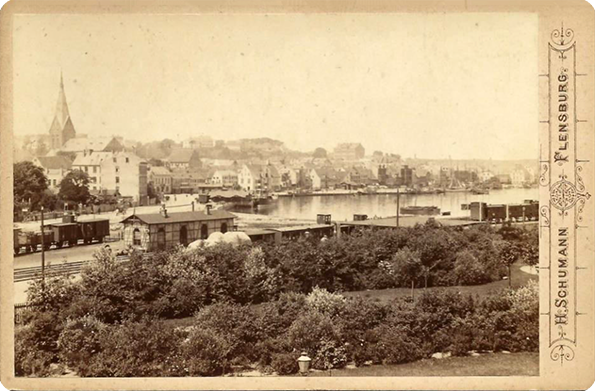Flensburg - Schumann - Hafenpartie Kabinettfoto - klein