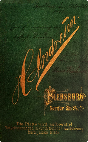 120125 - CDV - Flensburg - Andresen - Dame - verso - klein