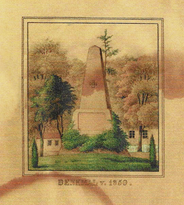 Friedrichstadt Wulff Zeichnung Denkmal klein