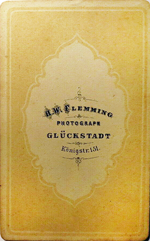 CDV Glckstadtt - Flemming - Paar - verso