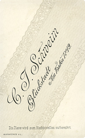 Glckstadt - Schweim - CDV - Dame - Vignette klein versp