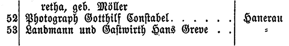 Hanerau Constabel Amtsblatteintrag Detail