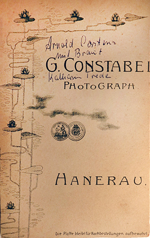 CDV - Hanerau - Constabel - Gotthilf - Brautleute - verso