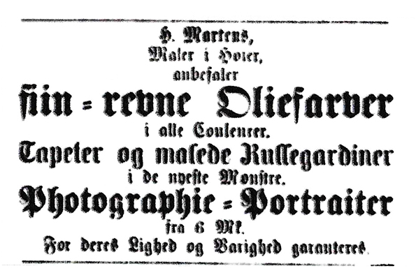 Hoyer - Mertens - Vestslesvigske Tidende vom 18.03.1861