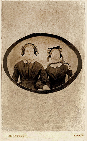 Rm - Hansen, H. C. - CDV - Doppelportrait recte