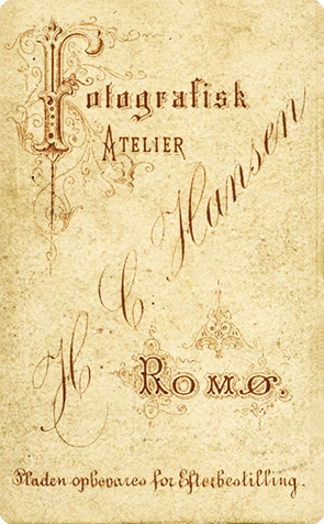 Rm - Hansen, H. C. - CDV - Mutter mit Baby - verso