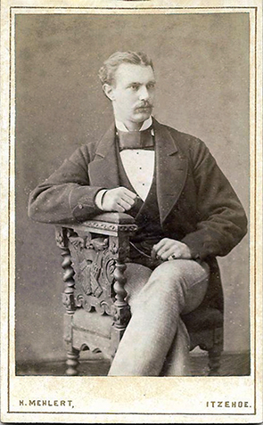 CDV Wesselburen - Mehlert, Mann, sitzend recte