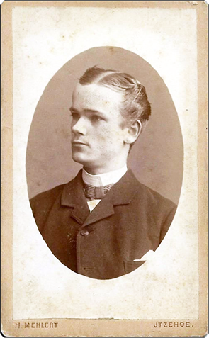 CDV Wesselburen - Mehlert, H. Mannbrustbild recte