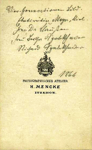 CDV Itzehoe - Mencke - Frauen mit Kind - verso