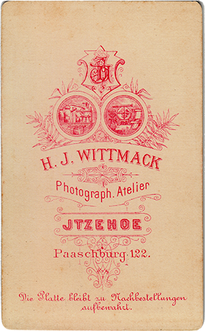 121307 - CDV - Itzehoe - Wittmak - Dame - verso
