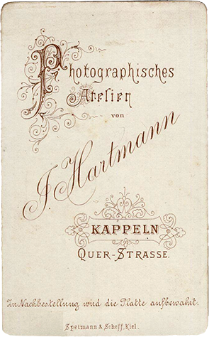 Kappeln Hartmann Damenhalbbild verso klein