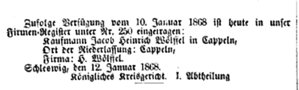 Preuischer Staats-Anzeiger 1868 S. 304 - Detail