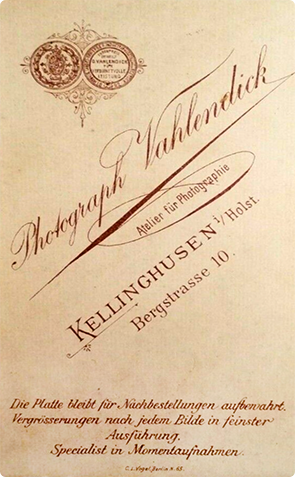 130202 - CDV - Kellinghusen - Vahlendick, D. - Dame - verso