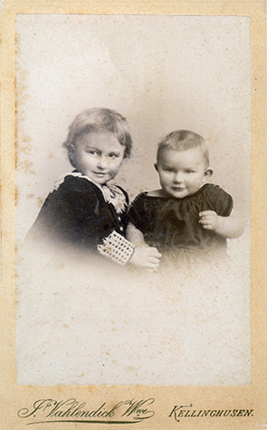 130203 - CDV - Kellinghusen - Vahlendick Witwe - Kinderpaar - klein
