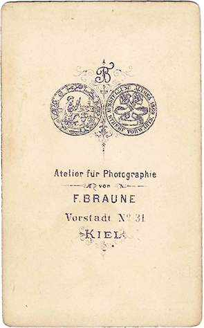 CDV Kiel Braune Eiderkanalkurve verso