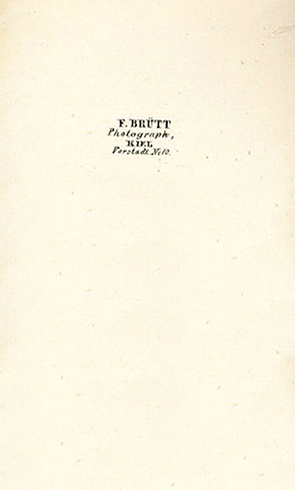Kiel CDV Bruett Dame in Weiss verso