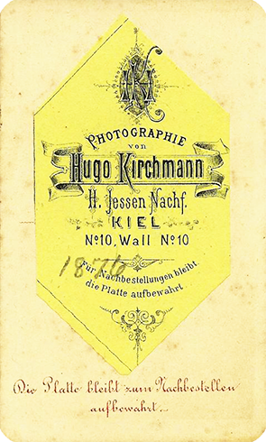 Kiel Kirchmann Portrait verso