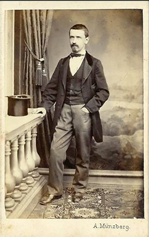 CDV Mnzberg - Herrenportrait stehend - recte