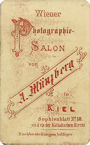 CDV Mnzberg - Damenportrait - verso