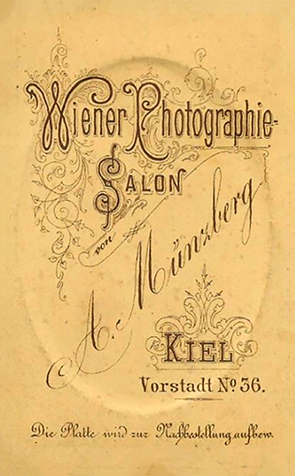 CDV Mnzeberg - Herrenbrustbild - verso