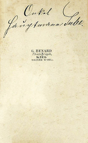 CDV Kiel Renard_G Militrperson verso