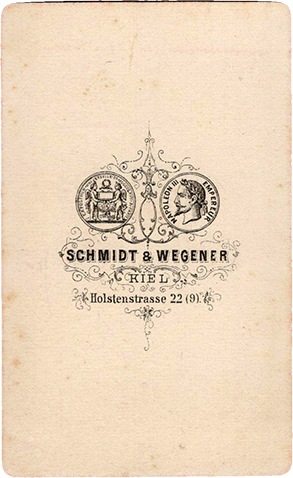 130325 - CDV - Kiel - Schmidt & Wegner - Ehepaar - verso - klein