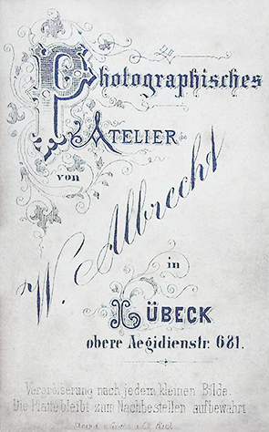 130401 - CDV - Lbeck - Albrecht - Paar-Foto klein verso