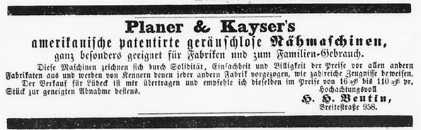 Luebeck beutien Lueb. Anz. 31-12-1864 Detail