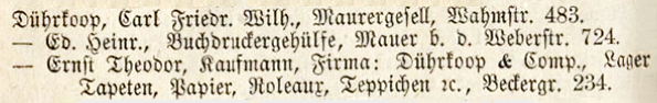 Luebeck Duehrkoop Adressbuch 1972 Detail