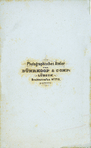 Lbeck - Dhrkoop - Herrenportrait verso