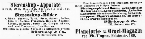 Lbeck Dhrkoop Lueb. Anz. 19-12-1867 Detail