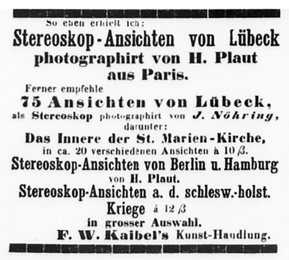 Lbeck - Nhring - Lbeckische Anzeigen vom 19. 12. 1864