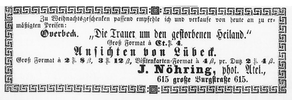 Lbeck Nhring - Lbeckische Anzeigen vom 23. 12. 1867