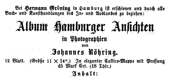 Lbeck - Nhring - Album Hamburger Ansichten klein