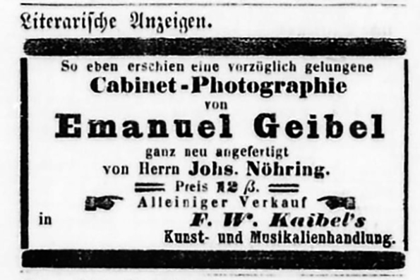 Lbeck Nhring - Lbeckische Anzeigen vom 18. 01. 1869