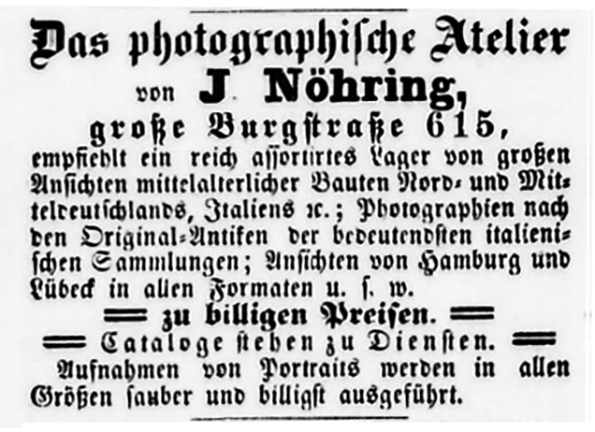 Lbeck - Nhring - Lbeckische Anzeigen vom 29. 05. 1869