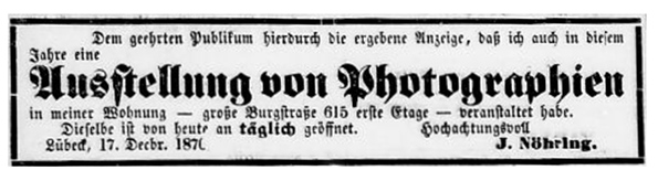 Lbeck - Nhring - Lbeckische Anzeigen vom 24. 12. 1870