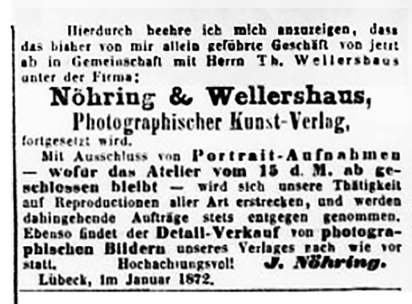 Lbeck Nhring - Lbeckische Anzeigen vom 10. 01. 1872