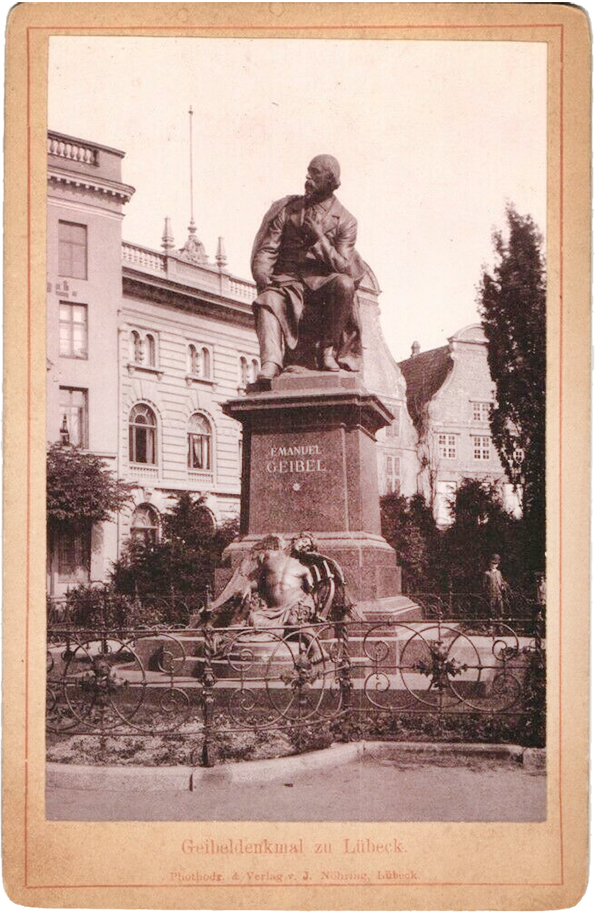 Lbeck Nhring Geibel-Denkmal - Kabinettfoto