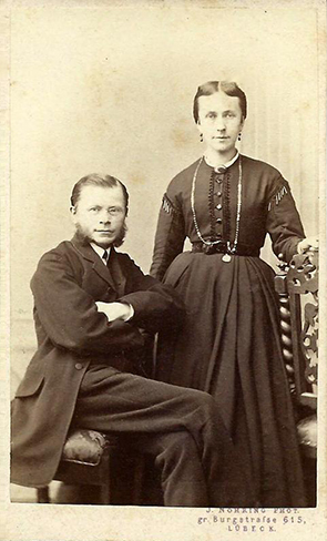 Lbeck - Nhring - CDV - Paarportrait