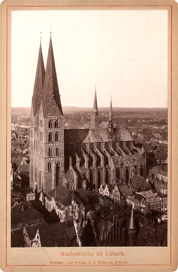 Lbeck - Nhring - Blick auf St. Marien Detail