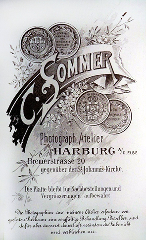 CDV Luebeck - Sommer - Damenbildnis - verso