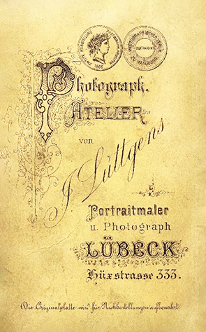 Lbeck - Lttgens - CDV - Herrenbildnis 2 verso