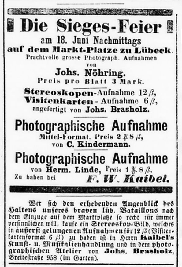 130435 - Lbeck - Brasholz - Lb. Anz. 1871_06_22  - Detail