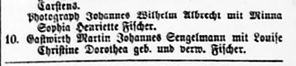 Luebeck - Albrecht_W Lueb Anzeiger vom 13-11-1871