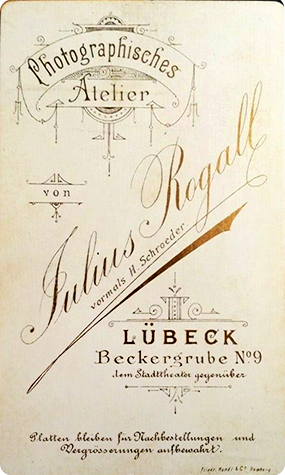 130441 - CDV - Lbeck - Rogall - Dame - verso