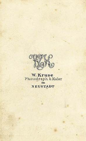 CDV Neustadt i. H. - Kruse - Mnnerkopf - verso