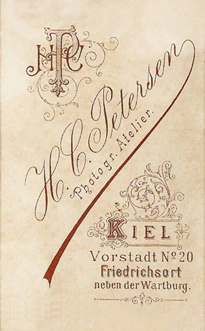 CDV Niebll Petersen Matrose verso