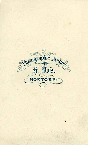 CDV Nortorf - Voss - Paarfoto - verso